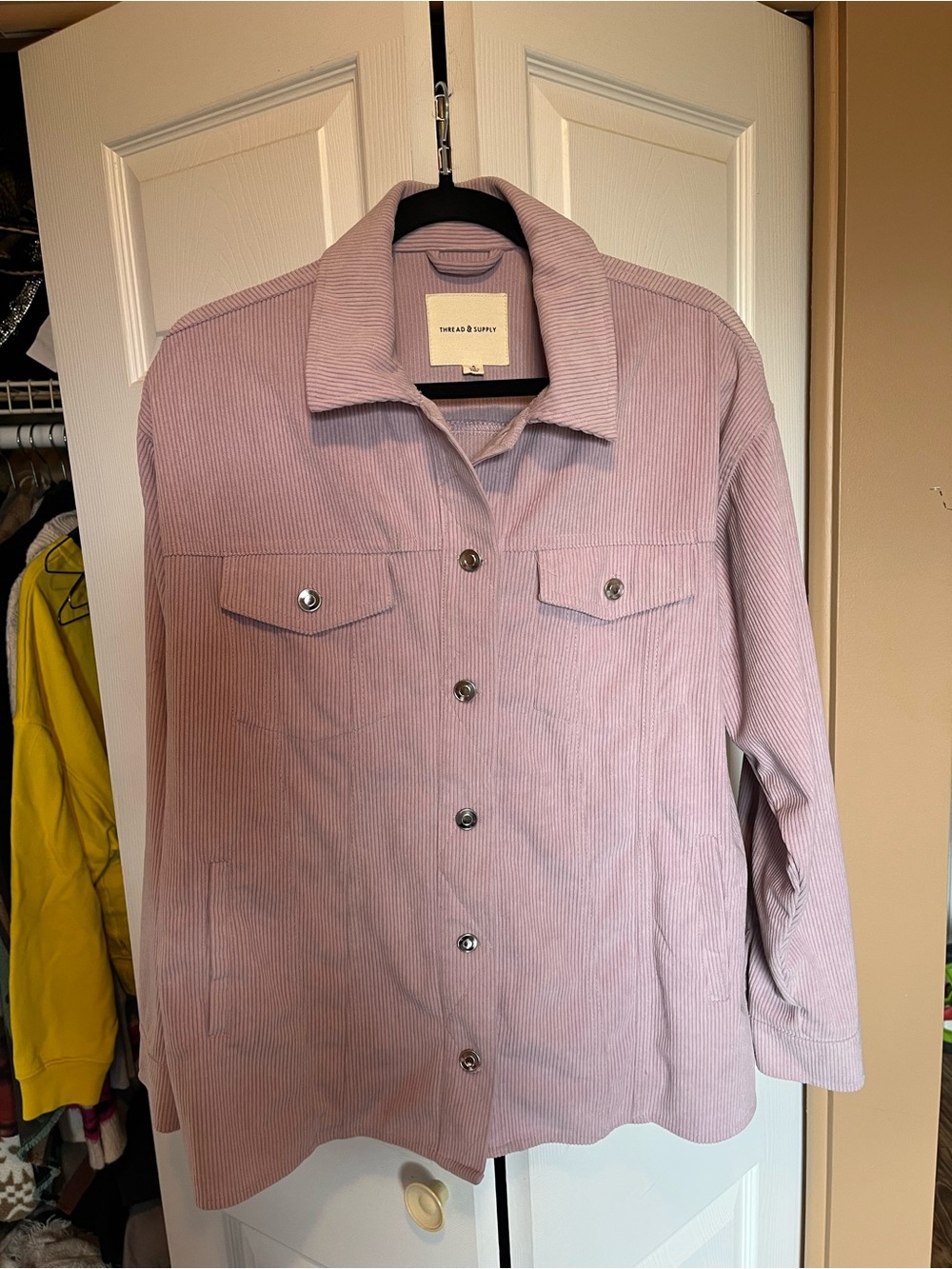 Thread & Supply Signature Corduroy Shirt Jacket - Lilac